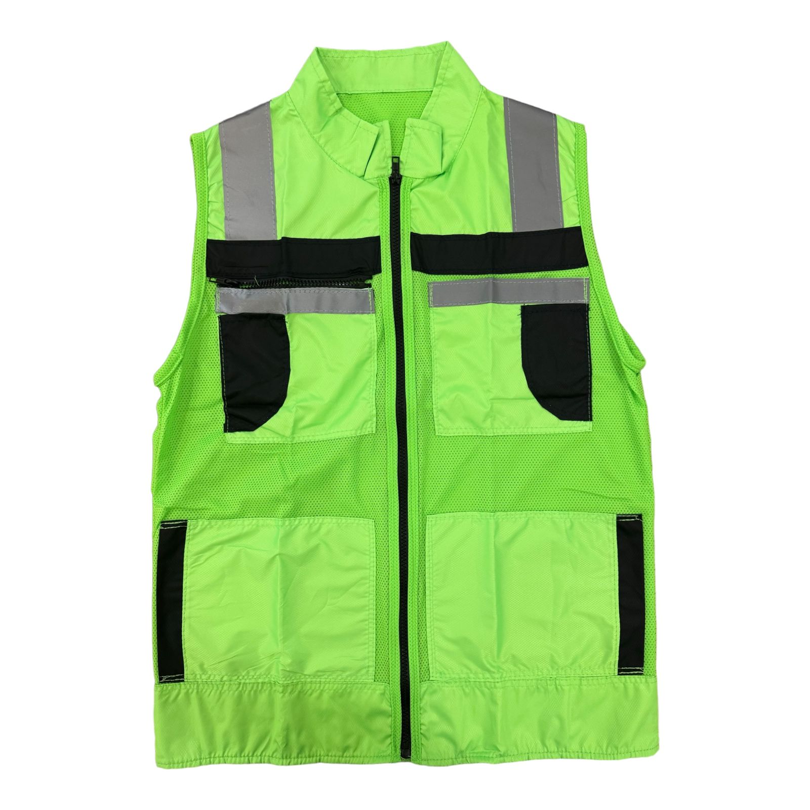 chaleco de seguridad tipo regio verde fosfo