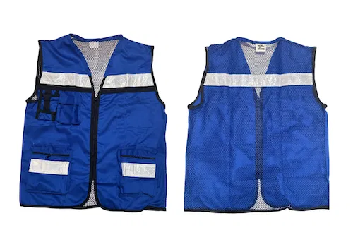 Chaleco brigadista ventilado azul rey