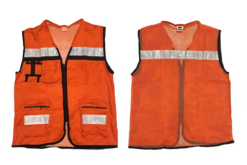 Chaleco brigadista ventilado naranja